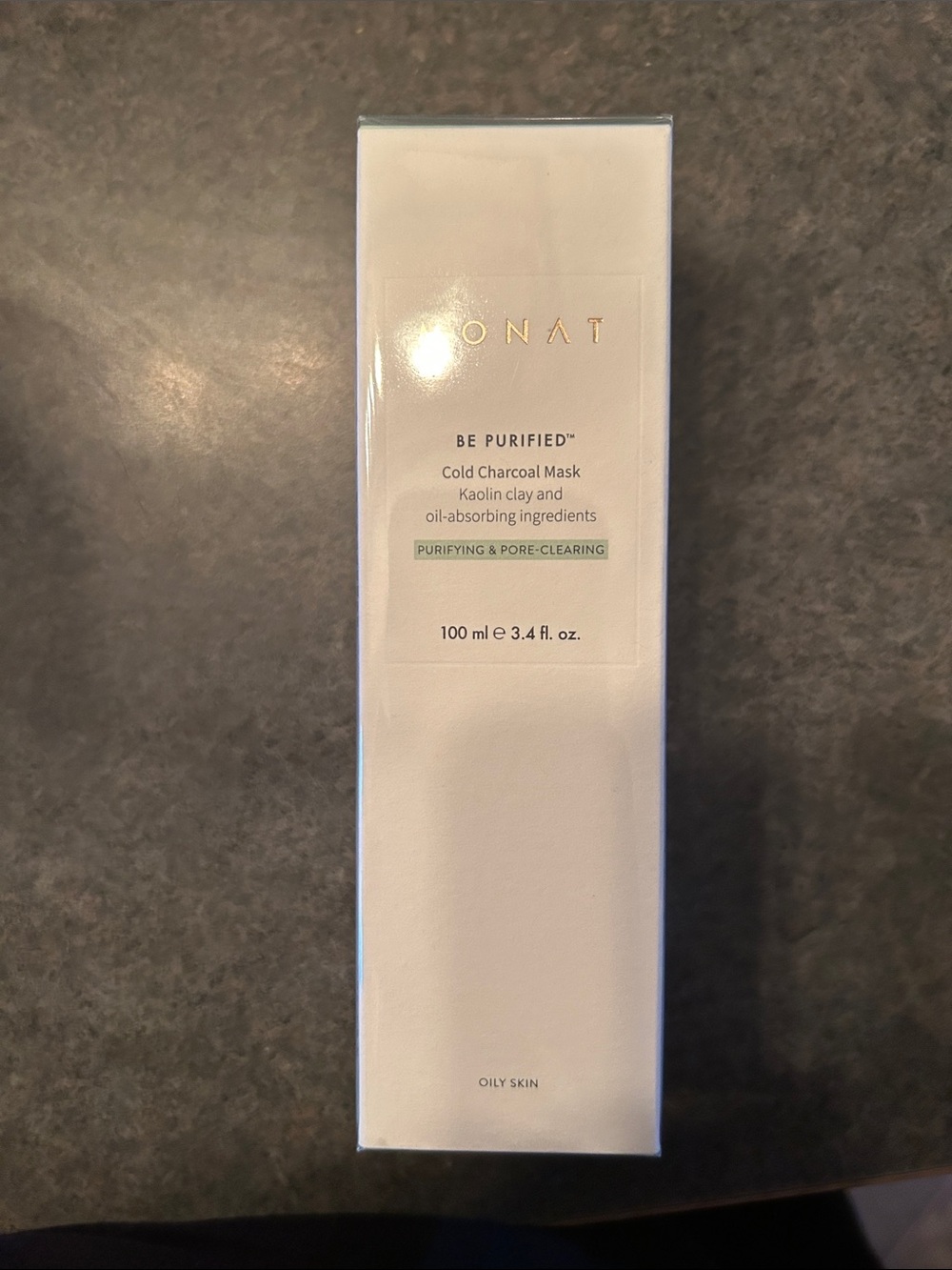 Monat Be Purified Cold Charcoal Mask – White